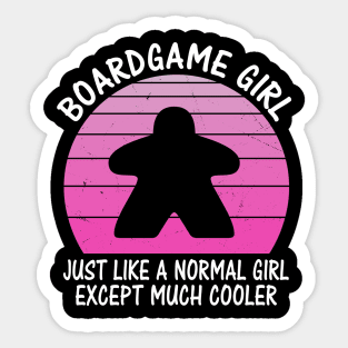 Boardgame Girl board Gaming Sticker